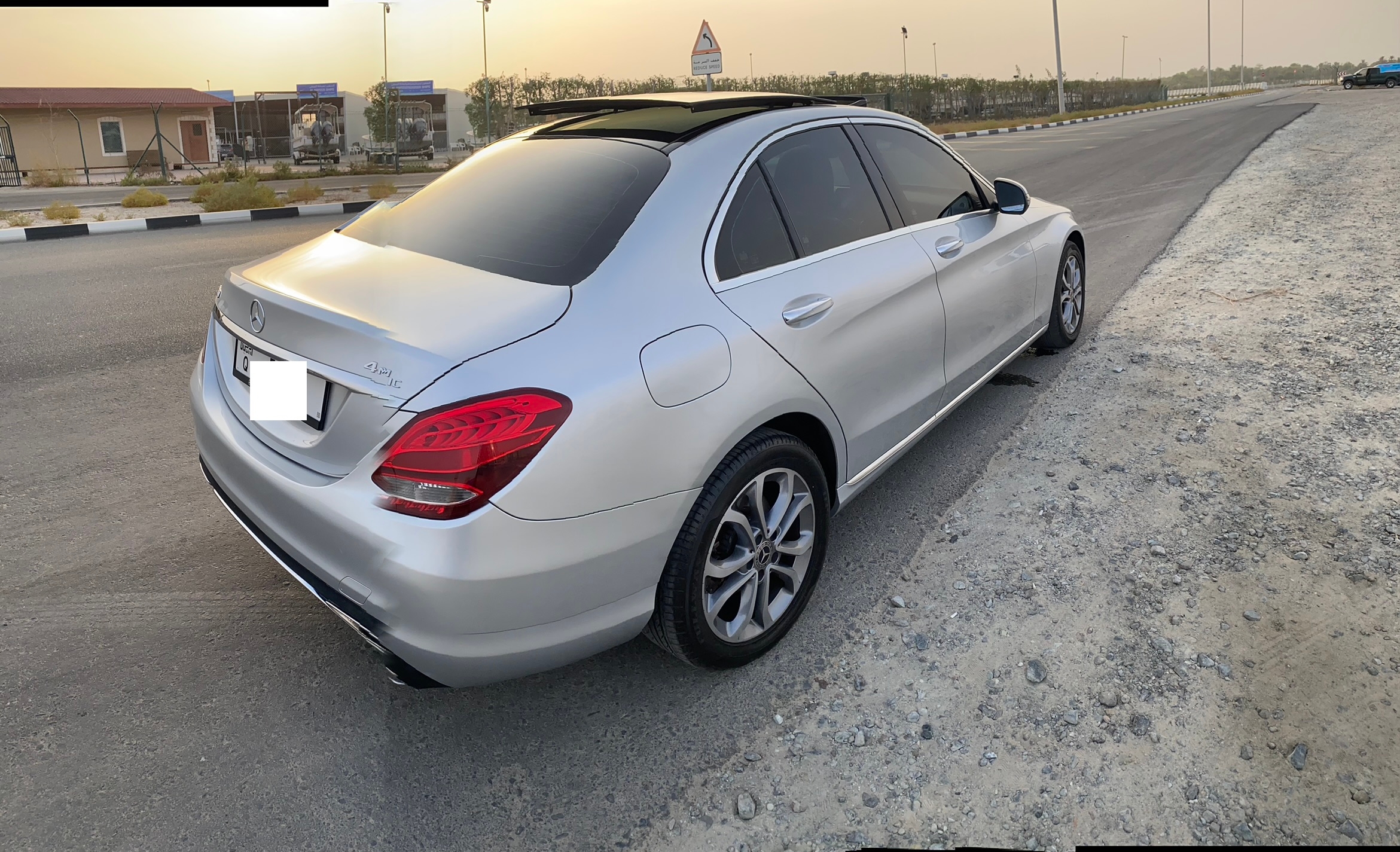 Silver Mercedes Benz C300 4Matic 2018